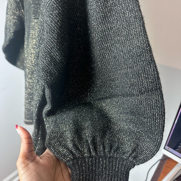 #71 EMILY MCCARTHY Lolli Sweater Metallic Gold & Black size S - Picture 4 of 6